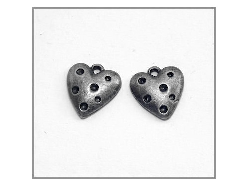 Heart Charm (antique silver colour) TB150